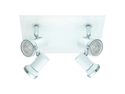 Eglo Tamara spot de plafond LED 4x3,3 W blanc/chrome 1
