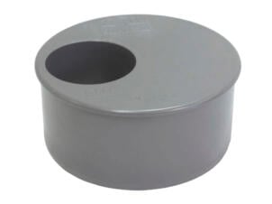 Scala Tampon avec réduction incorporée 110mm/50mm caoutchouc gris