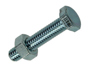 Mack Tapbout met moer M6 30mm verzinkt 35 stuks