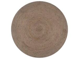 Tapis jute 150cm rond gris