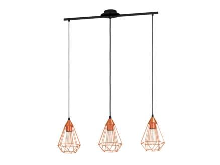 Eglo Tarbes hanglamp E27 max. 3x60 W 17,5cm koper