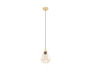 Eglo Tarbes hanglamp E27 max. 60W 17,5cm geel/koper