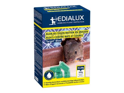 Edialux Target Bloc blokjes tegen ratten en muizen 15x20 g 1
