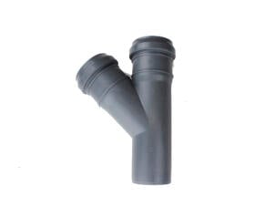 Scala Té 45° MFF 50mm polypropylène gris
