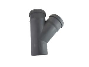 Scala Té 45° MFF 90mm polypropylène gris