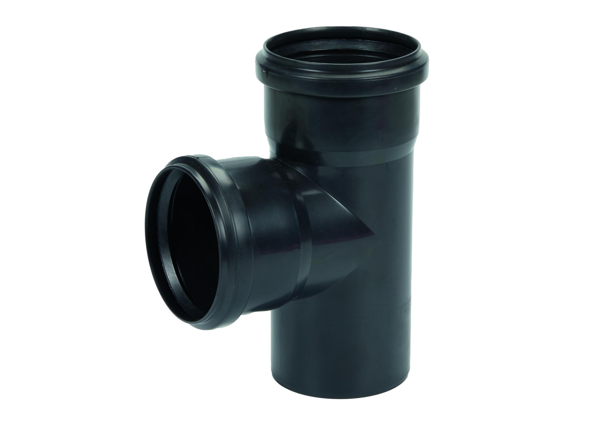 Té 90mm 87° PP noir