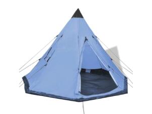 Tente 4 personnes bleue
