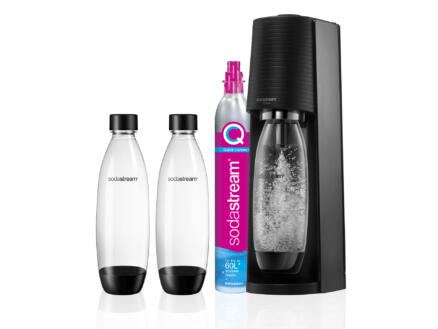 SodaStream Terra bruiswatertoestel zwart + 2 flessen
