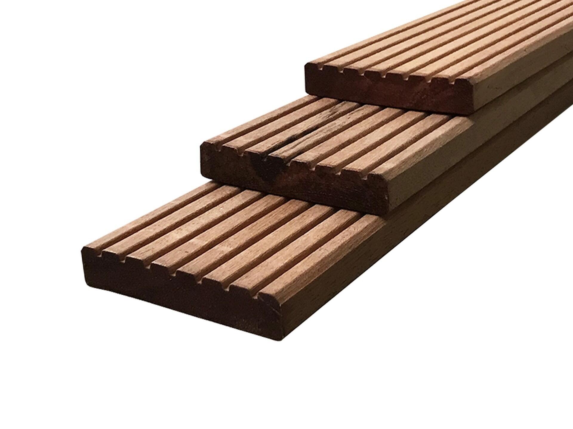 Terrasplank 360x14,5x2,5 cm hardhout