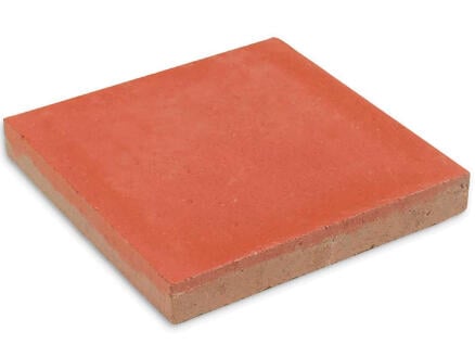 Terrastegel 30x30x4 cm 0,09m² beton rood 1