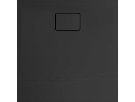 Allibert Terreno receveur de douche 80x80 cm polybéton noir basalte