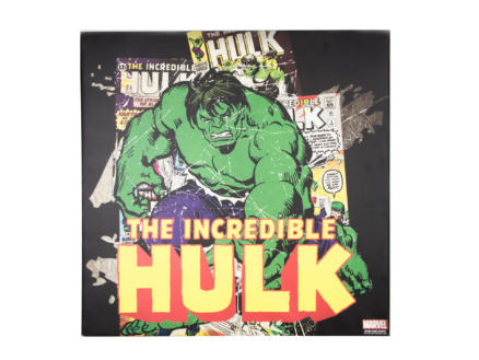 Marvel The Incredible Hulk canvasdoek vierkant 70x70 cm 1