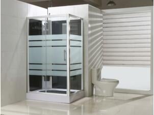 Thermo cabine de douche complète 120x90 cm gauche