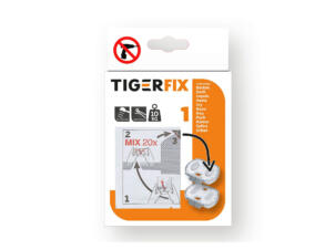 Tiger TigerFix type 1 bevestigingsset 4x3,5 cm