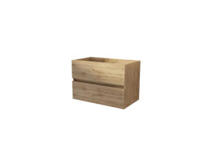 Aurlane Timber salle de bains 80cm à poser 2 tiroirs chêne
