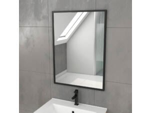 Aurlane Timber spiegel + kader 55x75 cm zwart