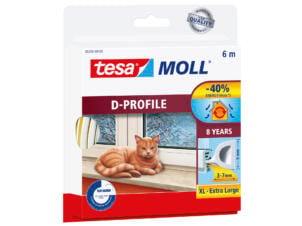 Tesa Tochtstrip D 6m 0,9cm wit