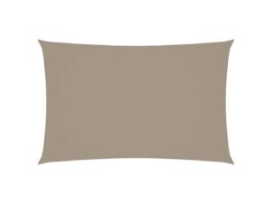 Toile d'ombrage rectangulaire 4x7 m taupe