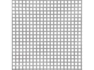 Tôle perforé carré 500x1000x1 mm acier