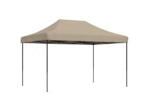 Tonnelle pliable 410x279x315 cm taupe