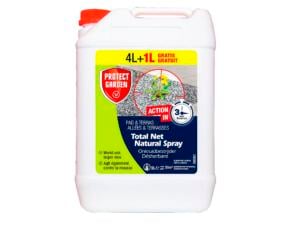 Total Net Natural Spray anti-mauvaises herbes & anti-mousse pour terrasses et allées 4l + 1l gratuit