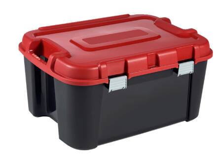 Keter Totem boîte de rangement 140l noir-rouge