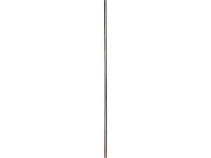 Trapleuning 45mm 390cm rond inox look geborsteld