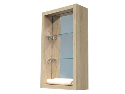 Allibert Trentino meuble niche avec miroir 40cm chêne 1