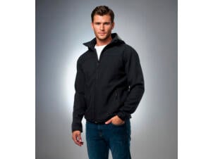 Trento jas softshell heren L zwart