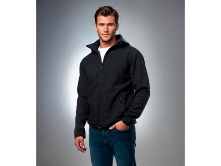 Trento jas softshell heren M zwart