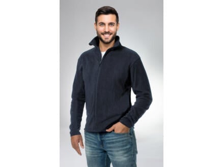 Trento vest fleece heren L navy