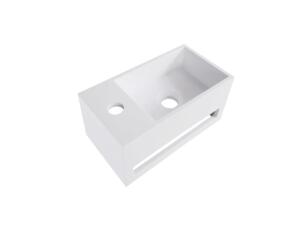 Trevi handenwasser links 35cm solid surface wit