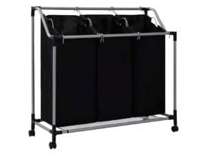 Trieur de linge 3 sacs noir