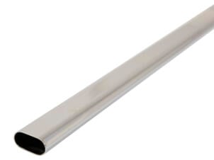 Mack Tringle de garde-robe 90cm 30x15x0,8 mm blanc