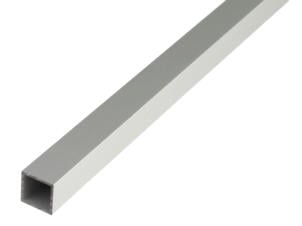 Tube carré 20x20x1 mm 200cm aluminium anodisé argent