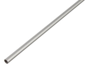 Tube rond 8x1 mm 100cm aluminium anodisé argent