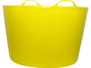 Tubtrug flexibele tuinmand 75l geel