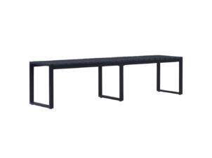 Tuinbank 180cm ps-plaat zwart