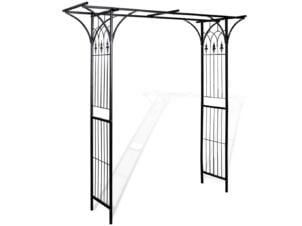 Tuinboog 200x52x204 cm zwart