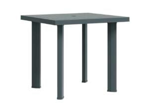 Tuintafel kunststof 80x75x72 cm groen
