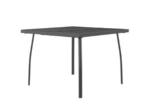 Tuintafel staal 100x100x72cm antraciet