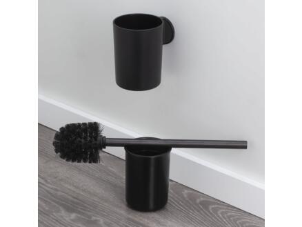 Tiger Tune WC-borstel met houder hangend inox geborsteld/zwart