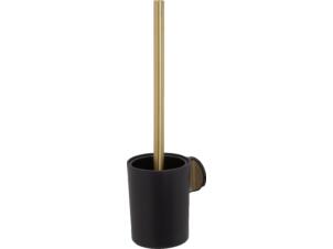 Tiger Tune brosse WC avec support mural laiton inox brosé/noir
