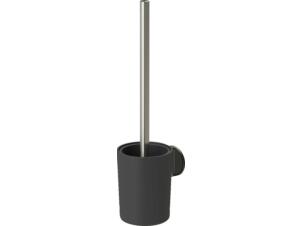 Tiger Tune brosse WC avec support mural laiton inox brossé/noir