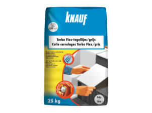 Knauf Turbo Flex tegellijm 25kg grijs