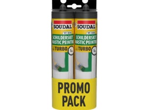 Soudal Turbo mastic peintre 290ml blanc 2 pièces