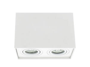 Prolight Tussio LED plafondspot GU10 2x15 W vierkant wit
