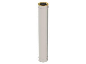 Saninstal Tuyau inox double paroi pour poêle à pellets 1m