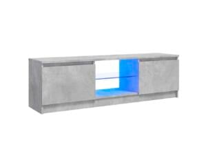 Tv-meubel met LED-verlichting 120x30x36 cm betongrijs