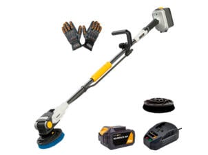 Batavia Twin Brush accu reinigingsborstel 18V Li-Ion + lader + accessoires
